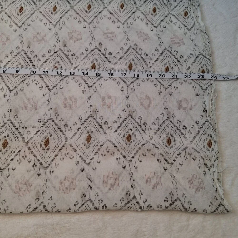 American Eagle Loop Scarf 100% Cotton Embroidered Boho Southwestern Summer 29X24